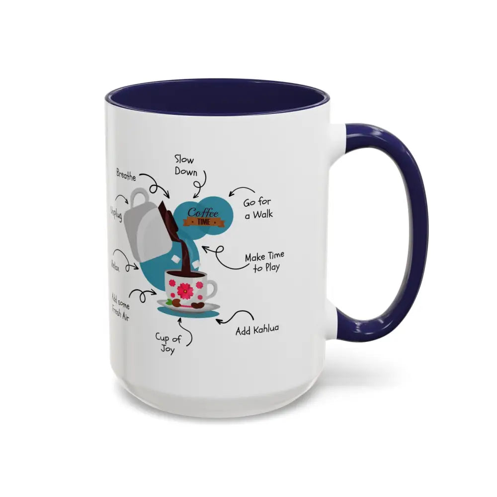 Office Gift Coffee Mug, Relax, Breathe, and Unplug with a Cup of Joy