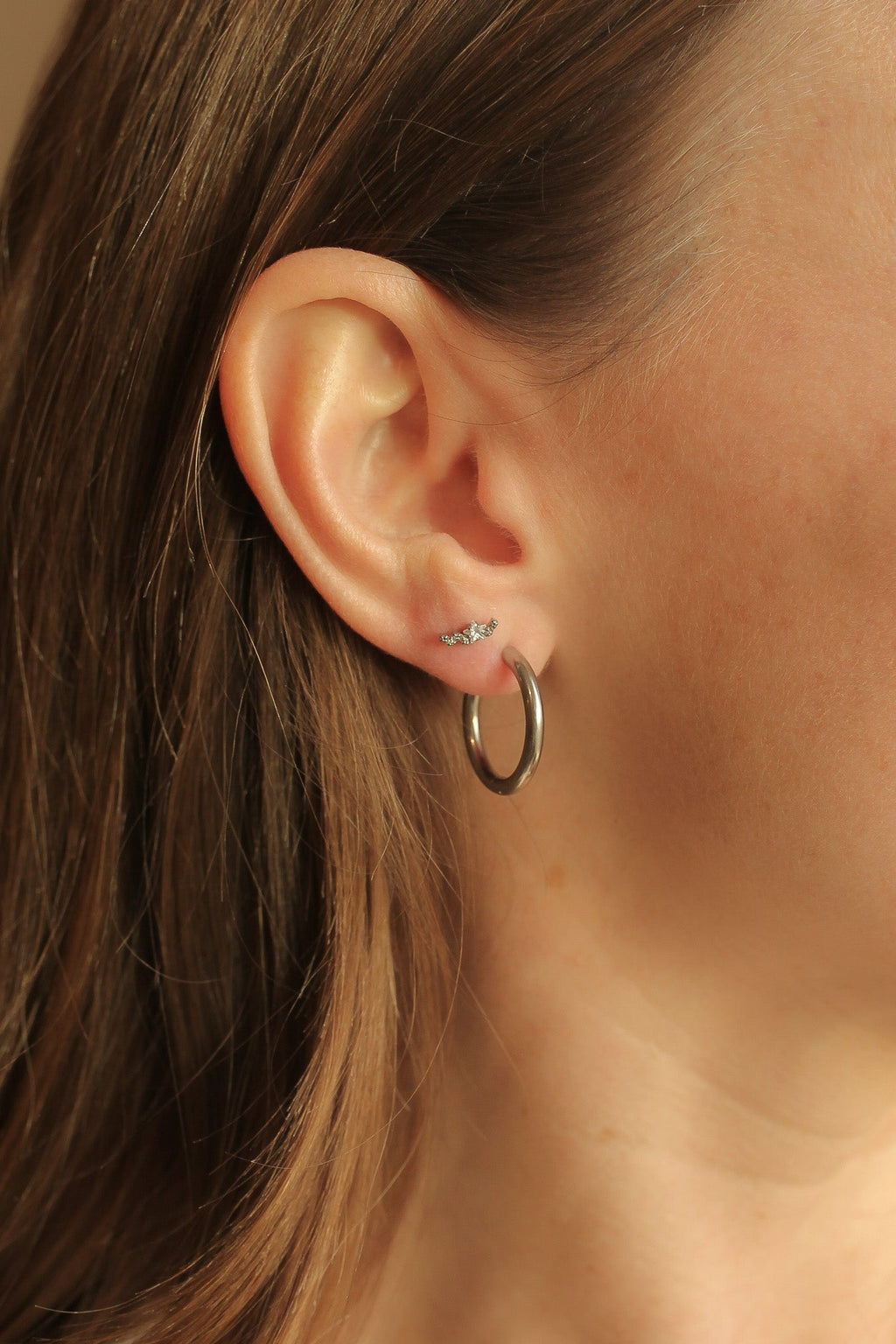 Olivia Hoop - Quarter Circle AK Boutique
