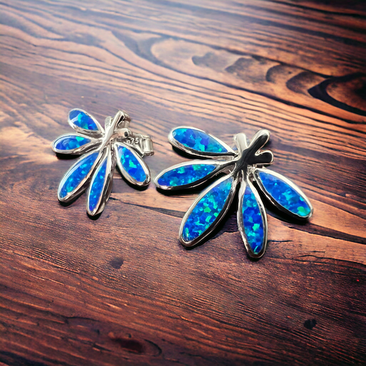 Opalite & Sterling Silver Post Earrings — Refined Western Daily Statement