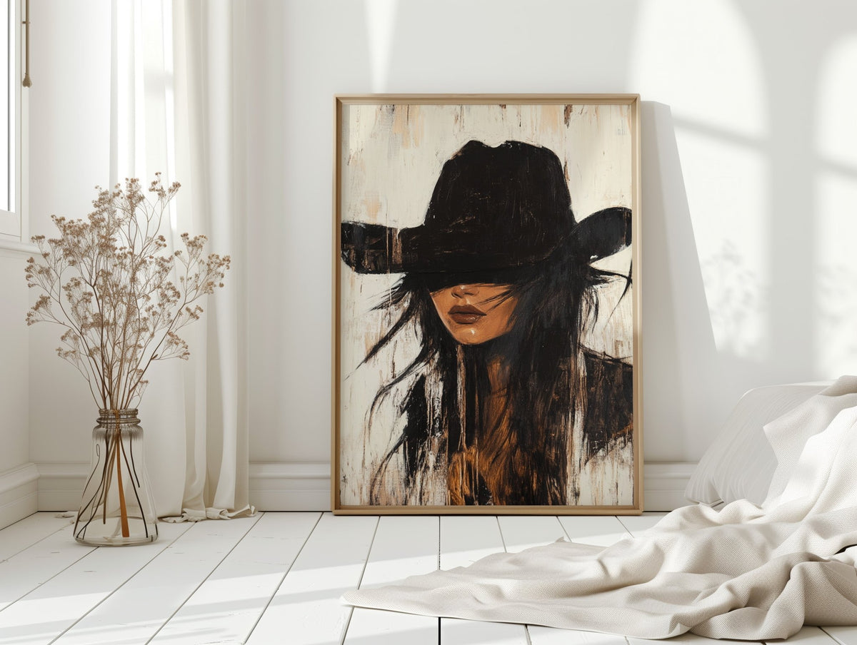 Outlaw Grace Western Cowgirl Portrait - Quarter Circle AK Boutique