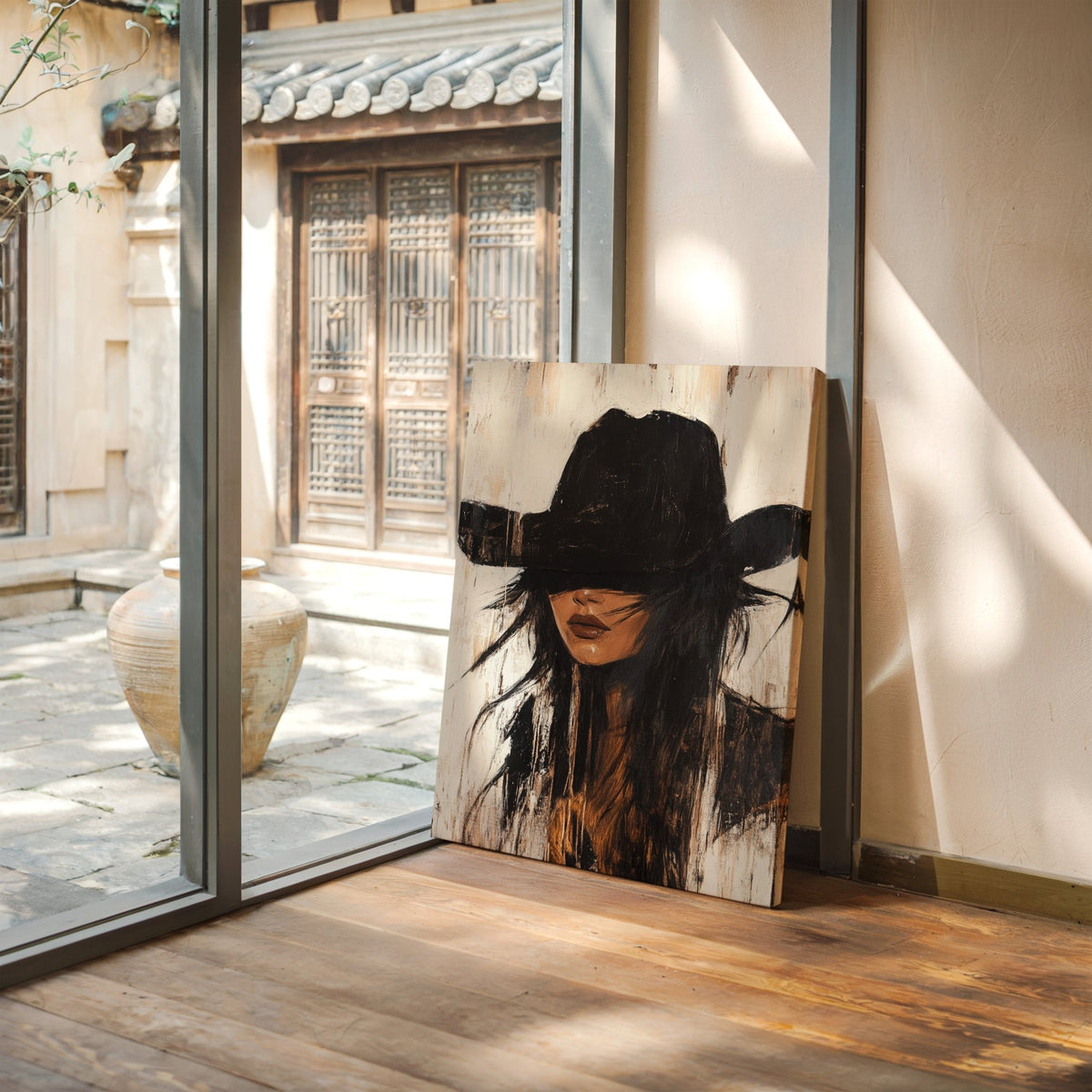 Outlaw Grace Western Cowgirl Portrait - Quarter Circle AK Boutique