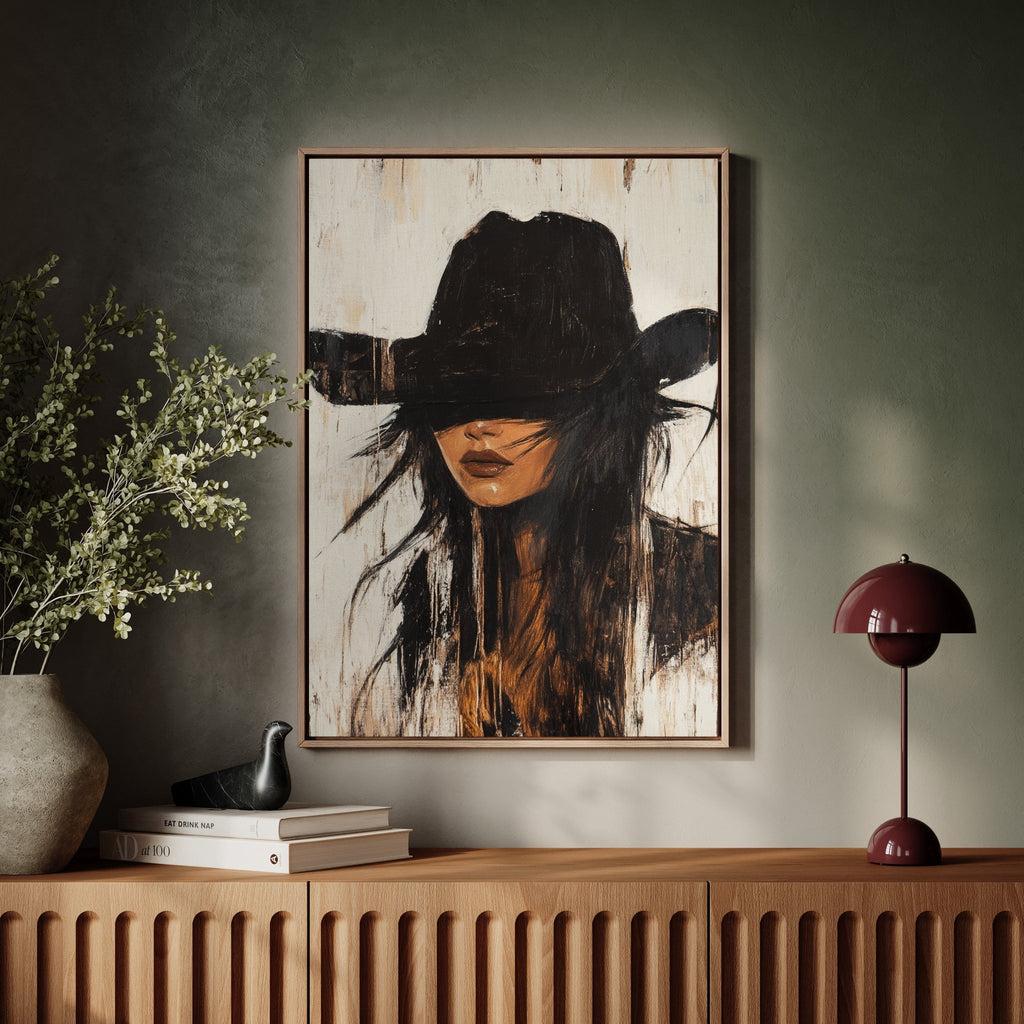 Outlaw Grace Western Cowgirl Portrait - Quarter Circle AK Boutique
