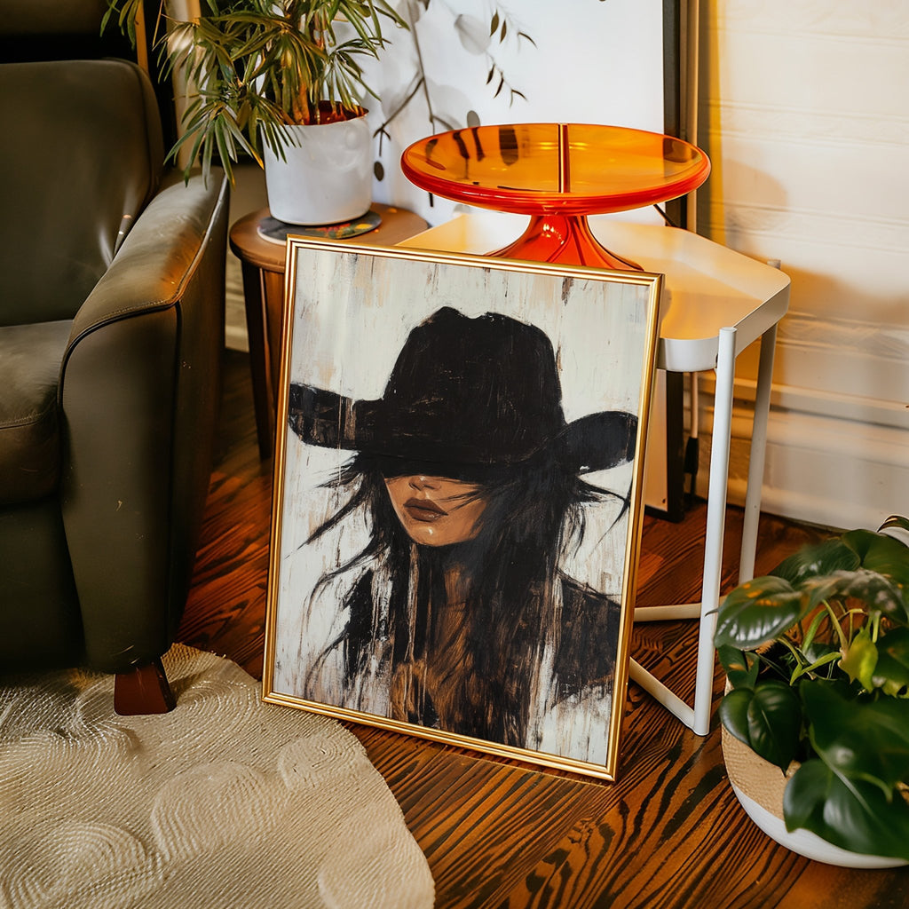 Outlaw Grace Western Cowgirl Portrait - Quarter Circle AK Boutique