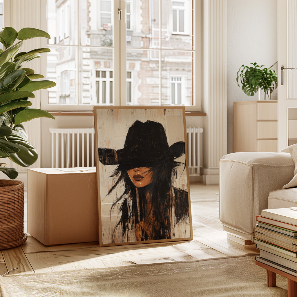 Outlaw Grace Western Cowgirl Portrait - Quarter Circle AK Boutique
