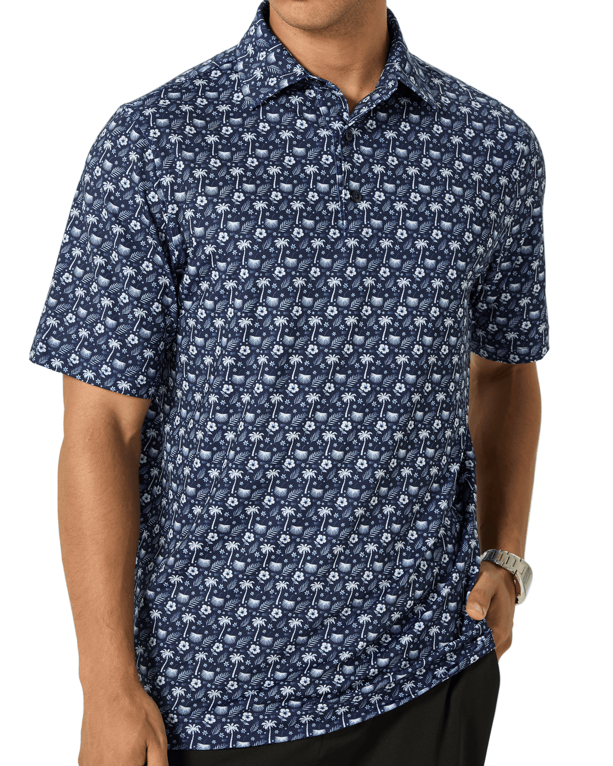 Paradise Dreaming Men's Polo - Quarter Circle AK Boutique
