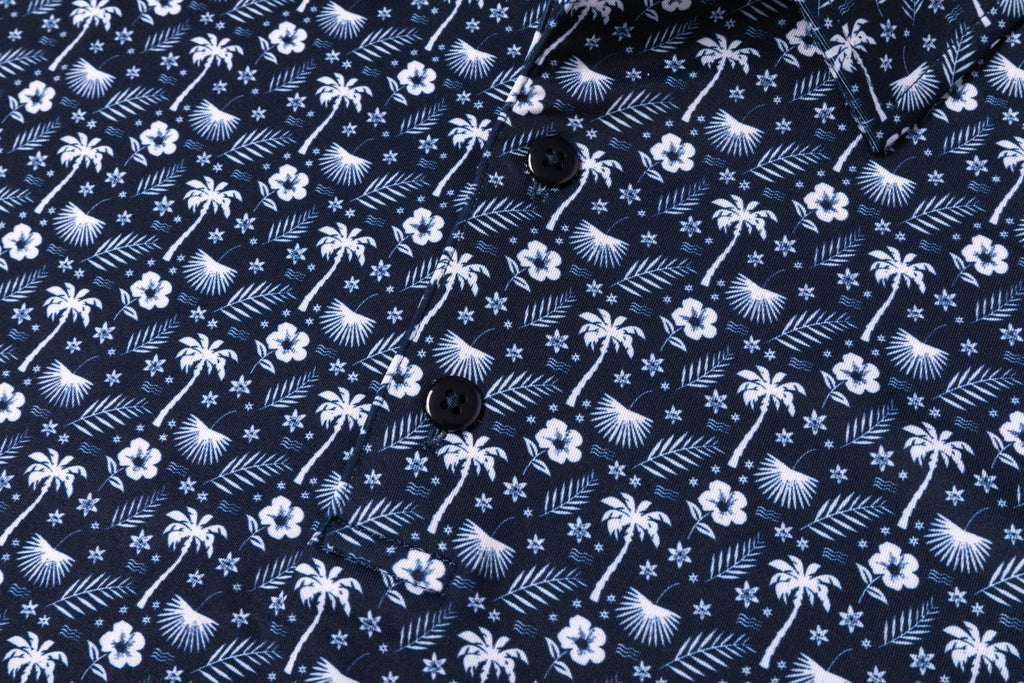 Paradise Dreaming Men's Polo - Quarter Circle AK Boutique