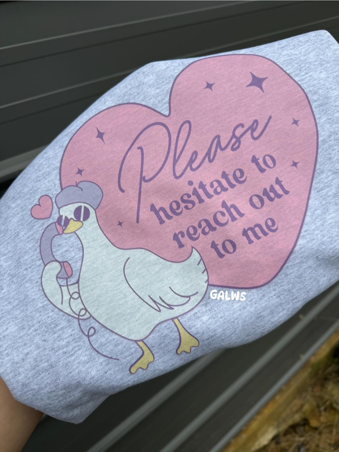 Please hesitate to reach out to me tee & sweatshirt - Quarter Circle AK Boutique