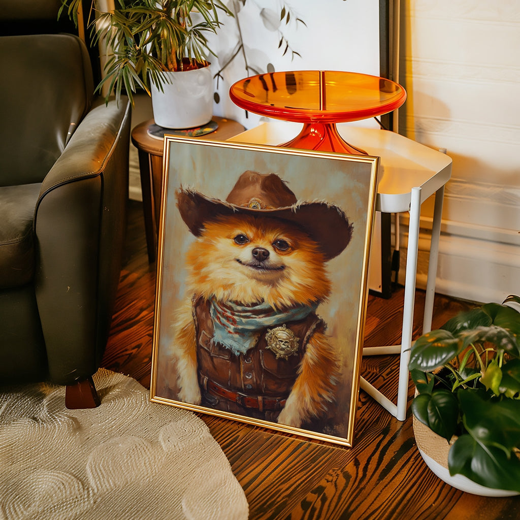 Pomeranian Wild West Deputy - Quarter Circle AK Boutique