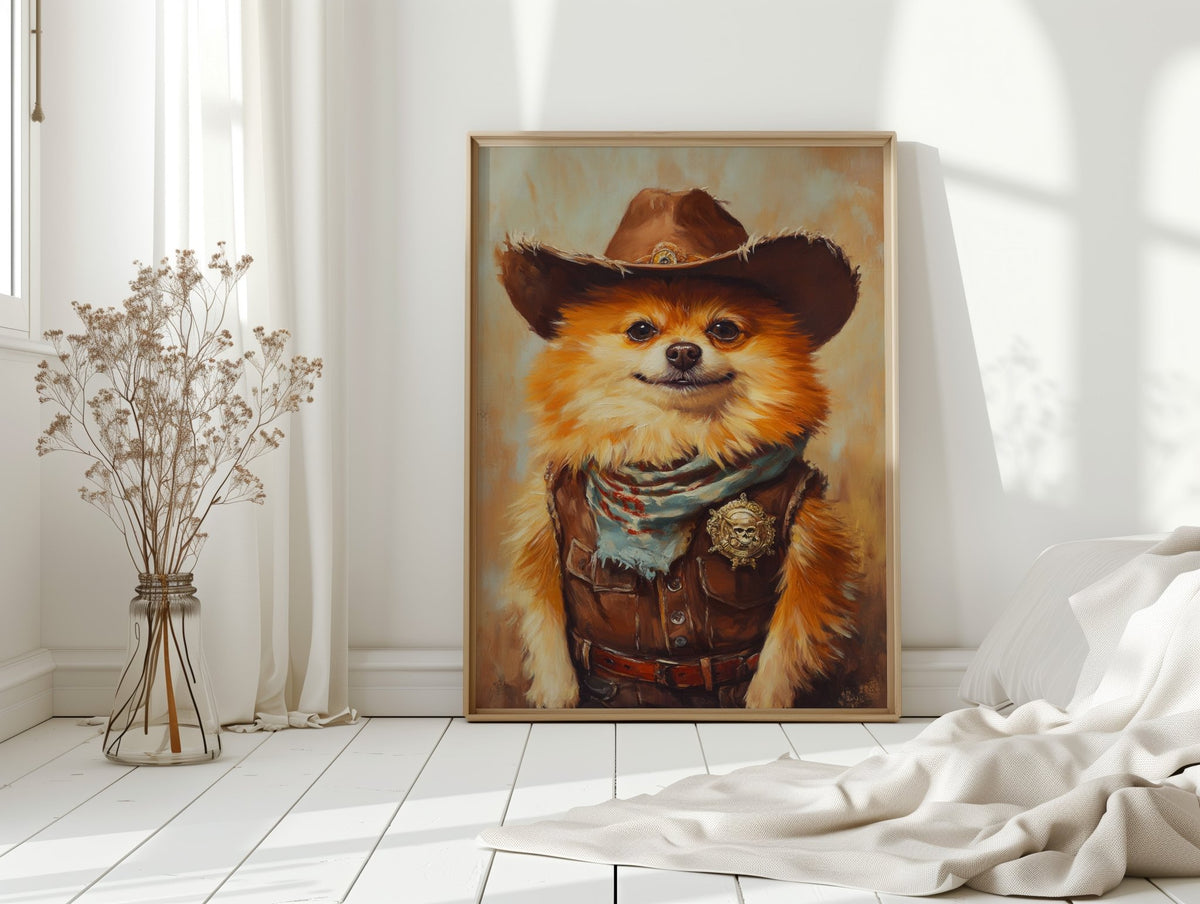 Pomeranian Wild West Deputy - Quarter Circle AK Boutique