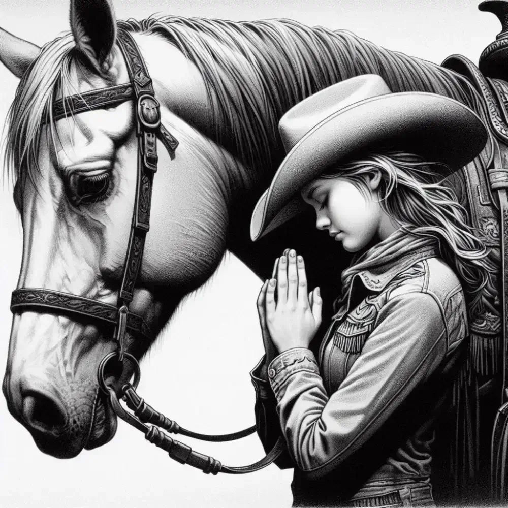 Praying Cowgirl Pillow, Western Decor Gifts, Cowgirl Pillow