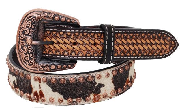 Rafter T Peppered Hide Ladies' Belt - Quarter Circle AK Boutique