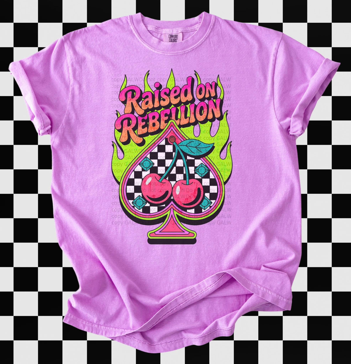 Raised on Rebellion tee or sweatshirt - Quarter Circle AK Boutique