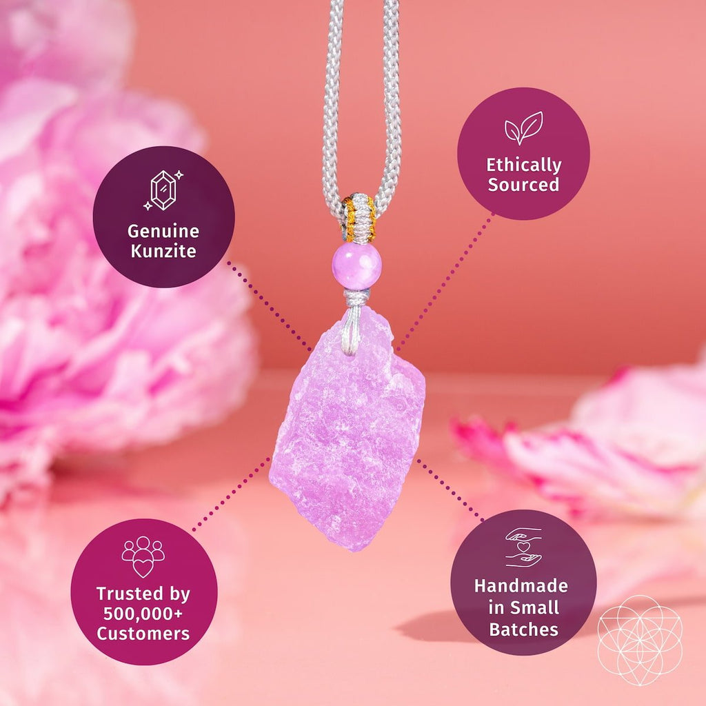 Rarer Than Diamonds - The Pink Kunzite Pendant - Quarter Circle AK Boutique