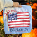 Red, white and Blueberries tee or crewneck - Quarter Circle AK Boutique