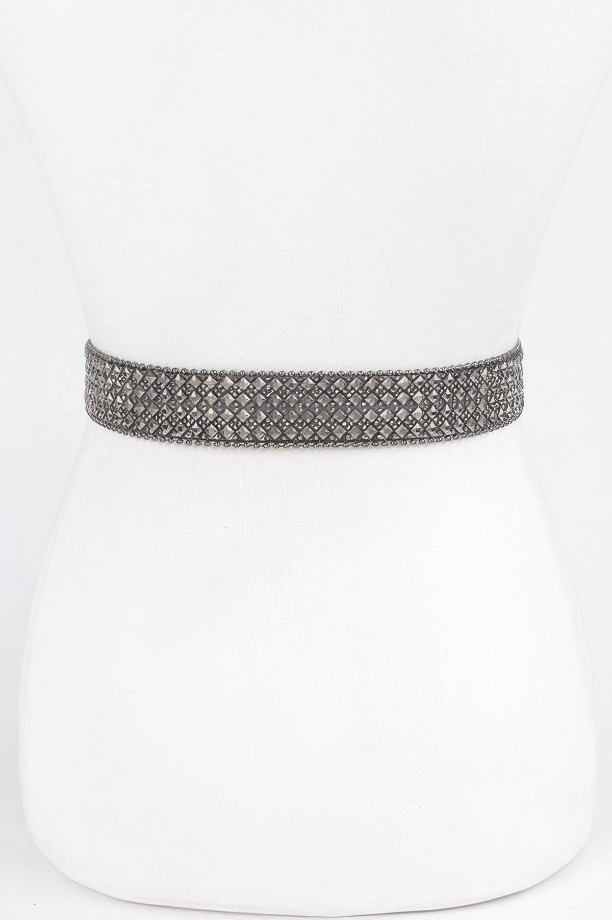 Rhinestone Western Style Plus Size Belt - Quarter Circle AK Boutique