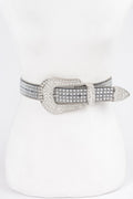Rhinestone Western Style Plus Size Belt - Quarter Circle AK Boutique