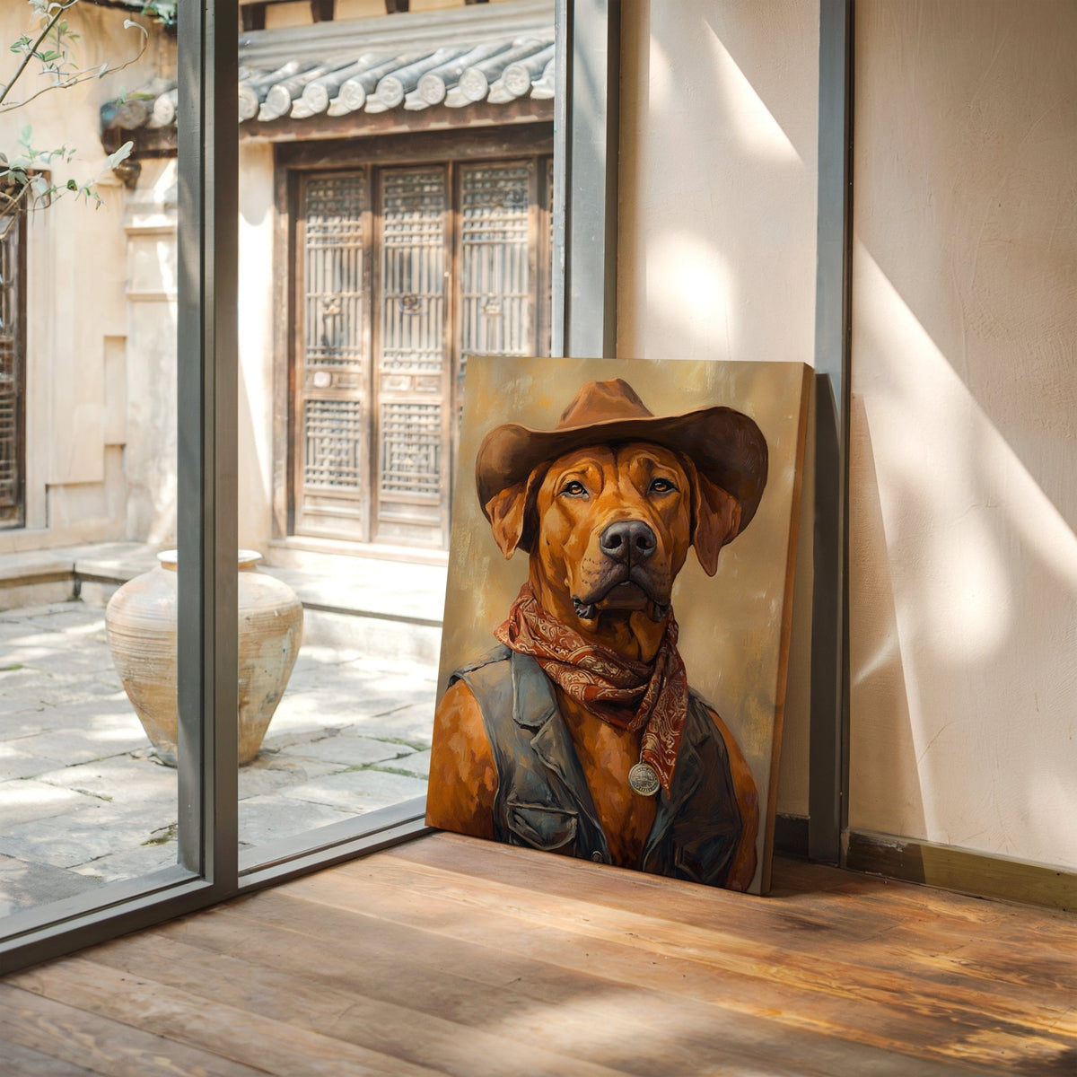 Rhodesian Ridgeback Desert Deputy - Quarter Circle AK Boutique