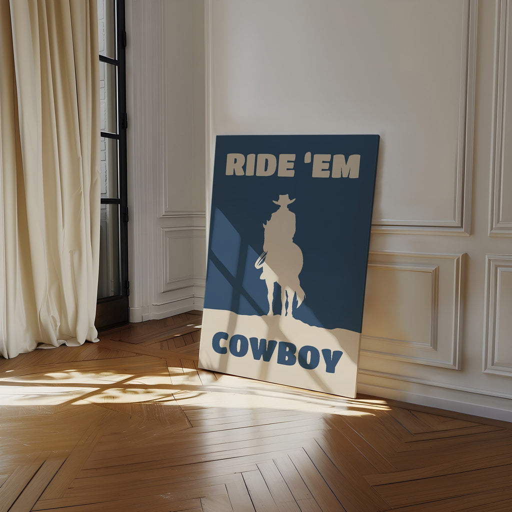Ride 'Em Cowboy Print – Western Cowboy Wall Art - Quarter Circle AK Boutique