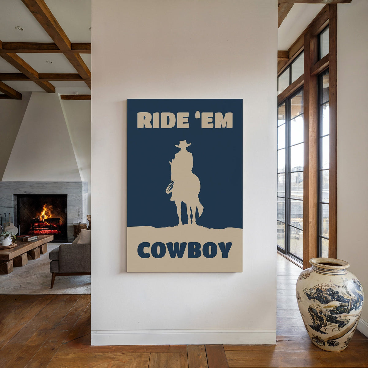 Ride 'Em Cowboy Print – Western Cowboy Wall Art - Quarter Circle AK Boutique