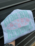 Ride'em Cowgirl pink surf board tee or sweatshirt - Quarter Circle AK Boutique