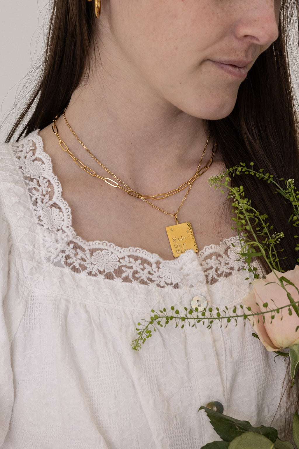 Riley Necklace - Quarter Circle AK Boutique