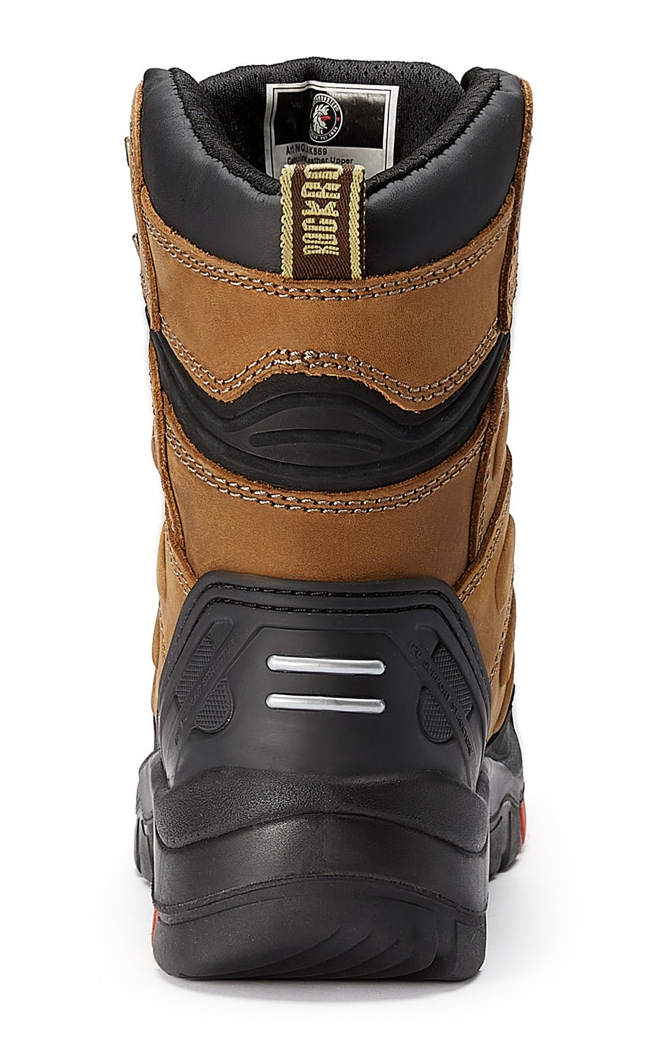 ROCKROOSTER Woodland Men's 8 inch Brown Work Boots, Composite Toe, Slip Resistant, Electrical Hazard Protection, Rubber outsole AK869 - Quarter Circle AK Boutique