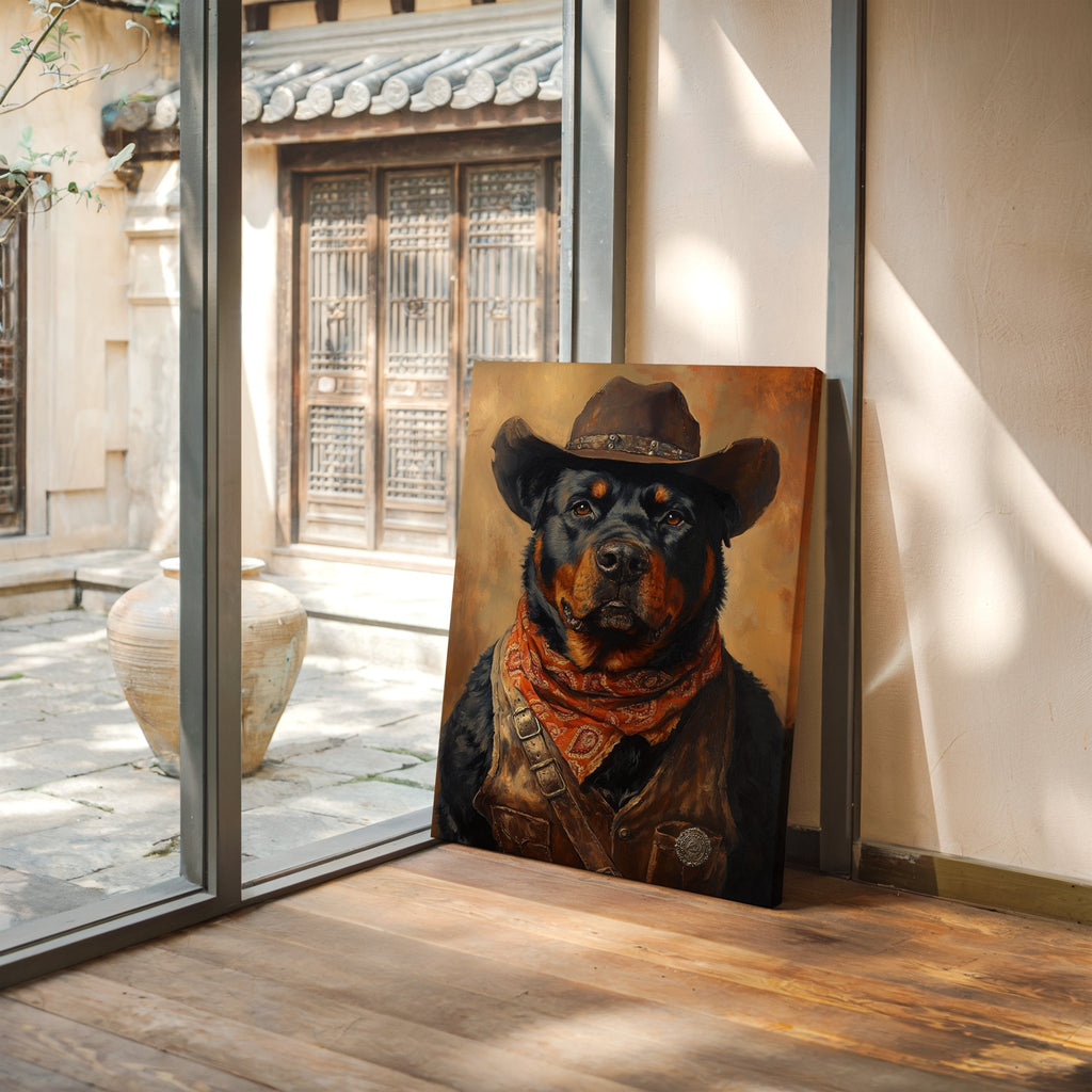 Rottweiler Ranger in the Wild West - Quarter Circle AK Boutique