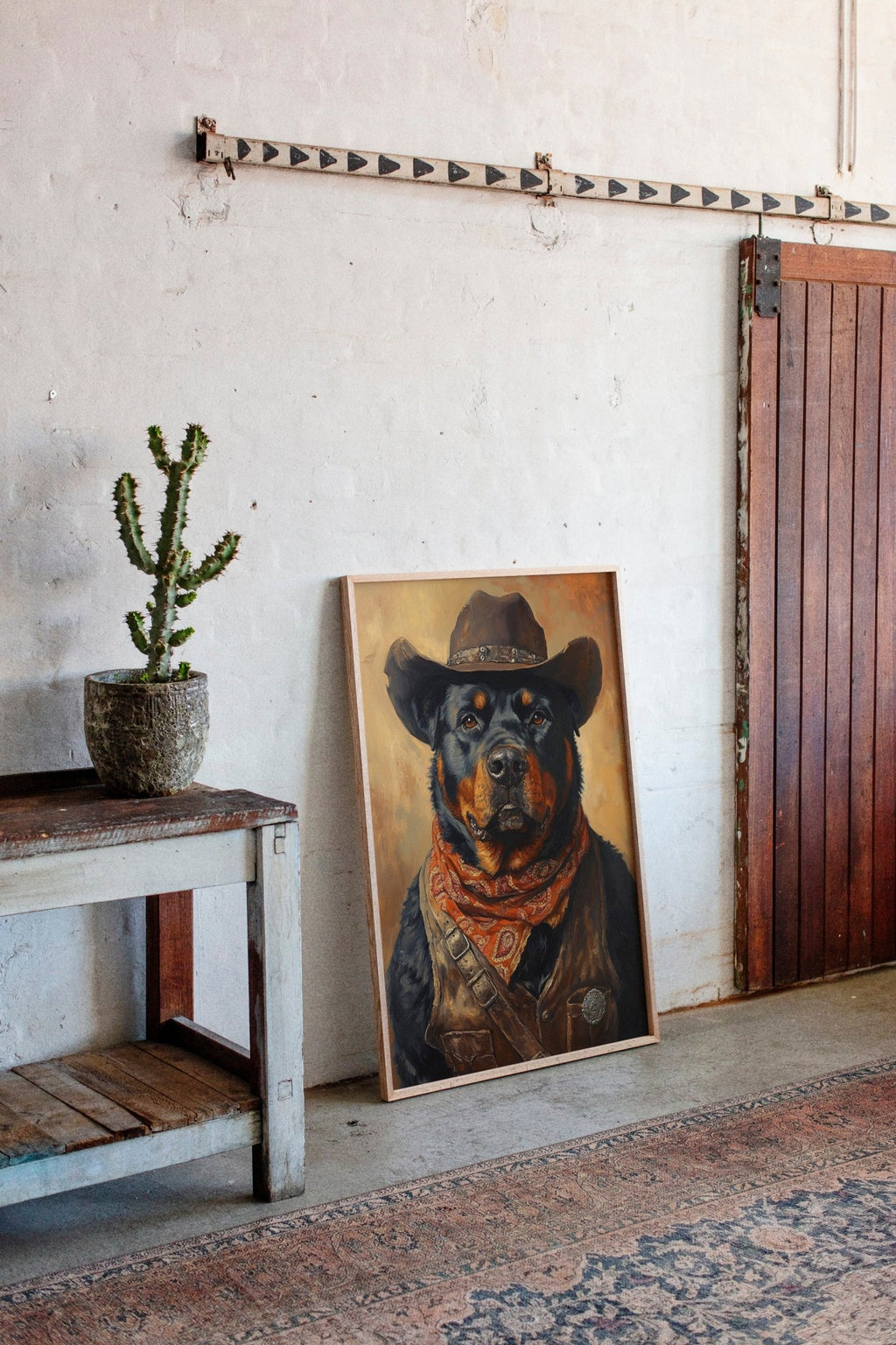 Rottweiler Ranger in the Wild West - Quarter Circle AK Boutique