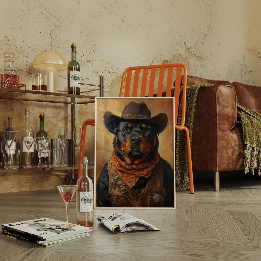 Rottweiler Ranger in the Wild West - Quarter Circle AK Boutique