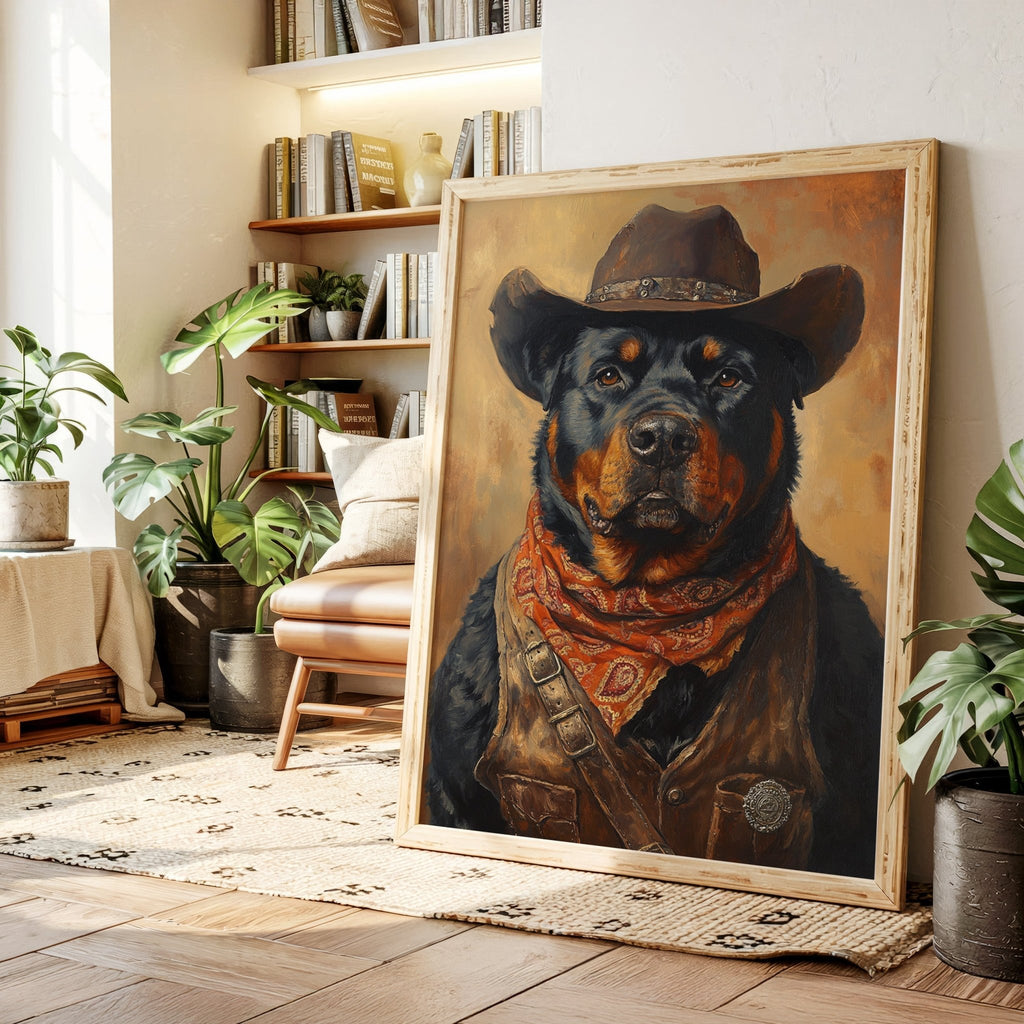 Rottweiler Ranger in the Wild West - Quarter Circle AK Boutique