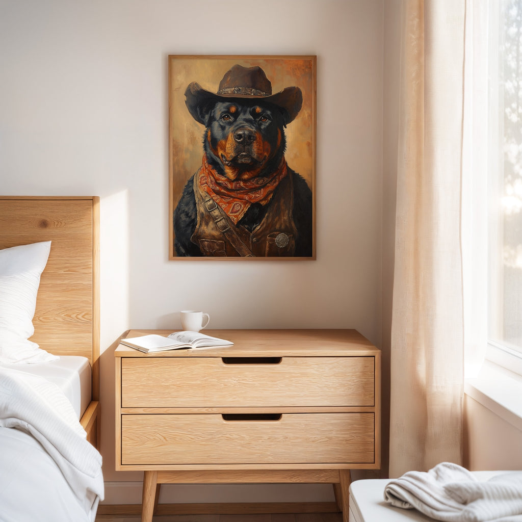 Rottweiler Ranger in the Wild West - Quarter Circle AK Boutique