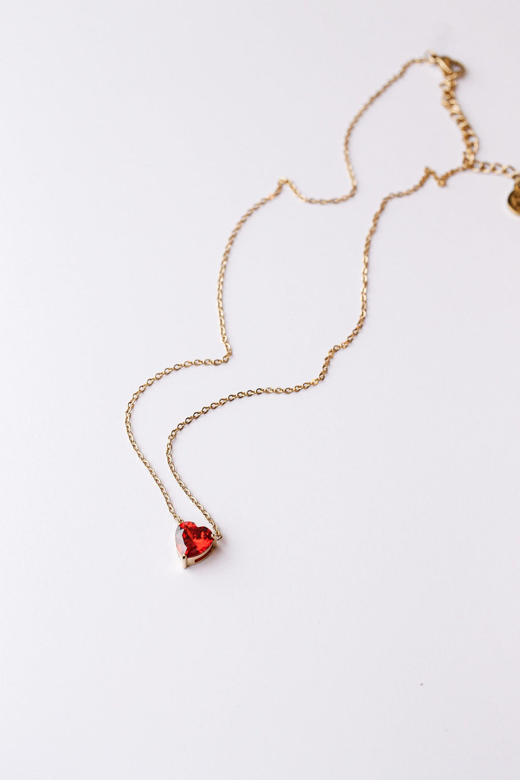 Ruby Necklace - Quarter Circle AK Boutique