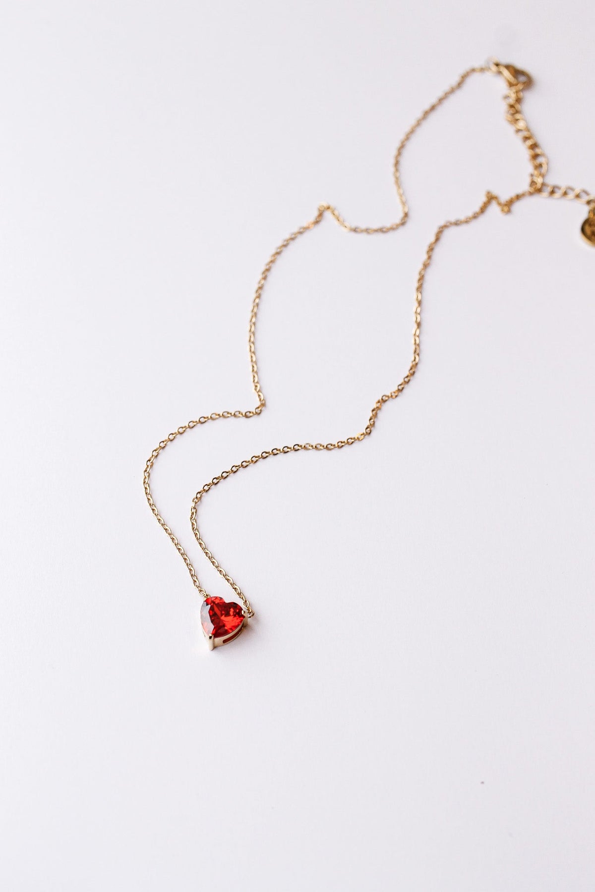Ruby Necklace - Quarter Circle AK Boutique