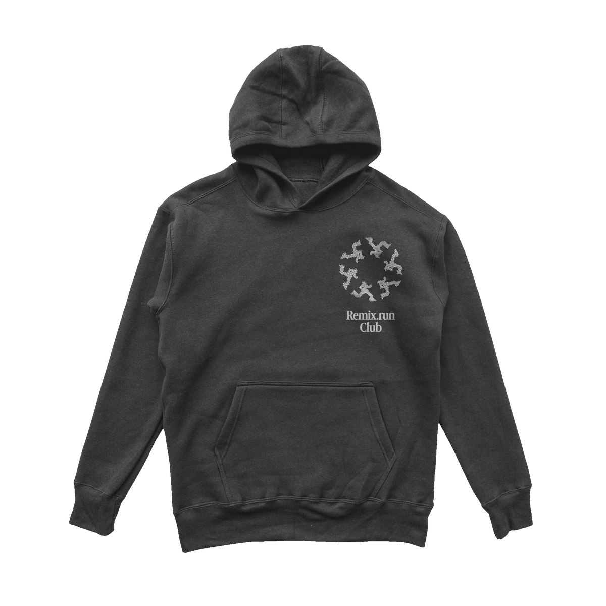 Run Club Hoodie - Dark Grey - Quarter Circle AK Boutique
