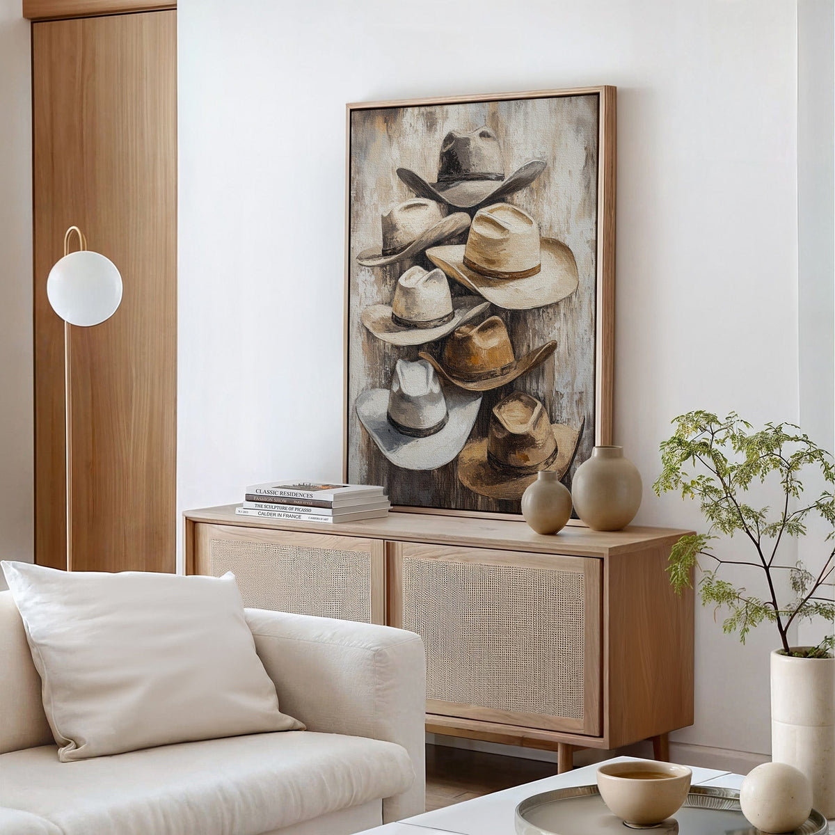 Rustic Cowboy Hats – Western Farmhouse Wall Art - Quarter Circle AK Boutique