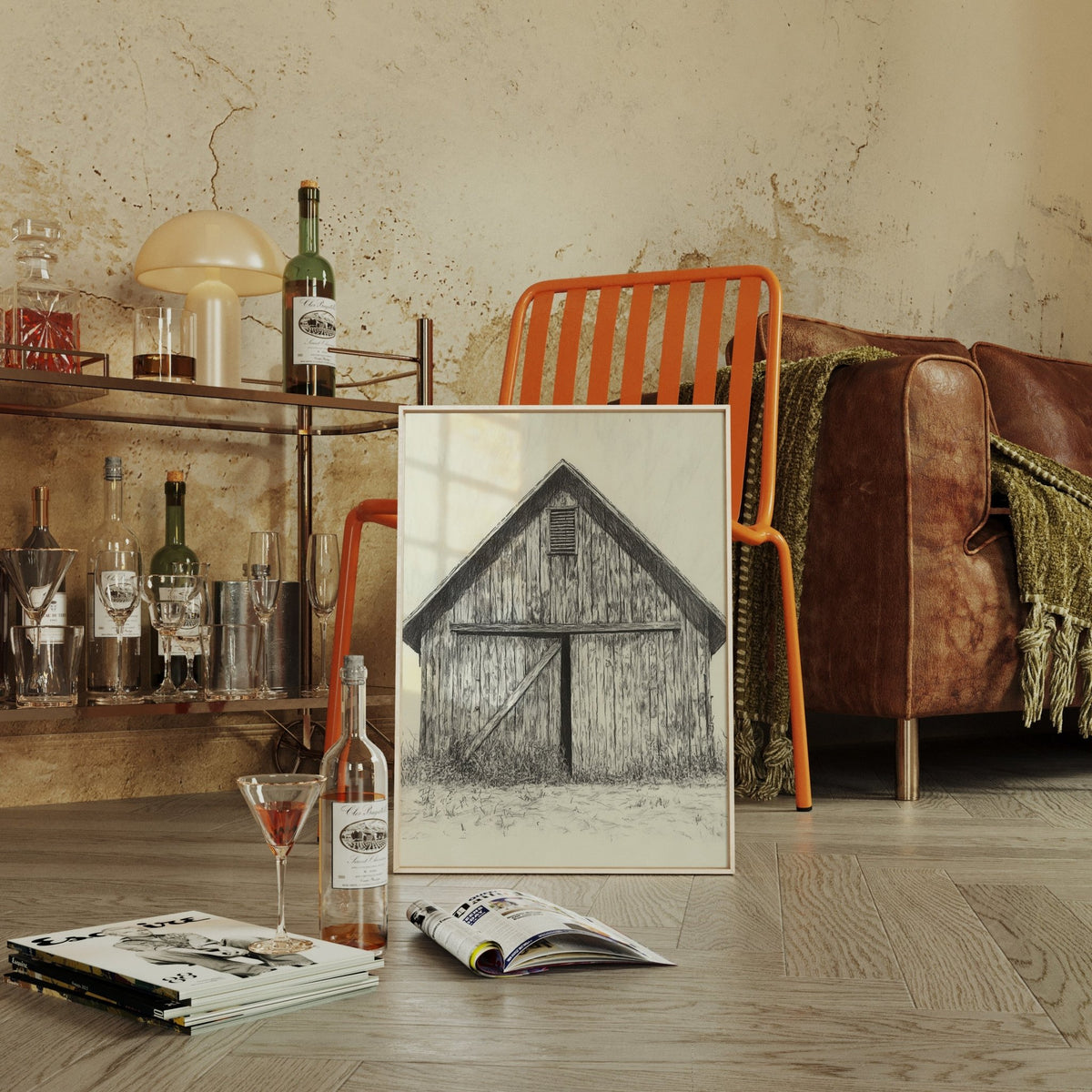 Rustic Echoes: Barn - Quarter Circle AK Boutique