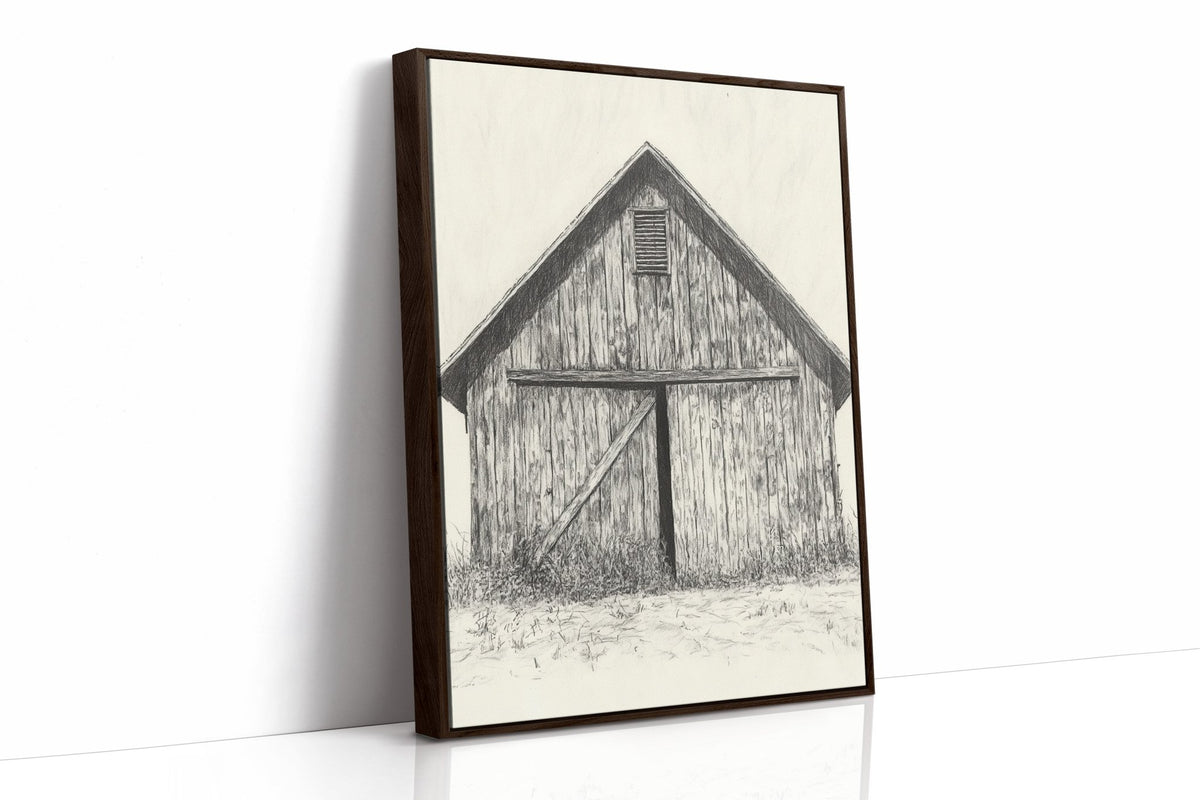 Rustic Echoes: Barn - Quarter Circle AK Boutique