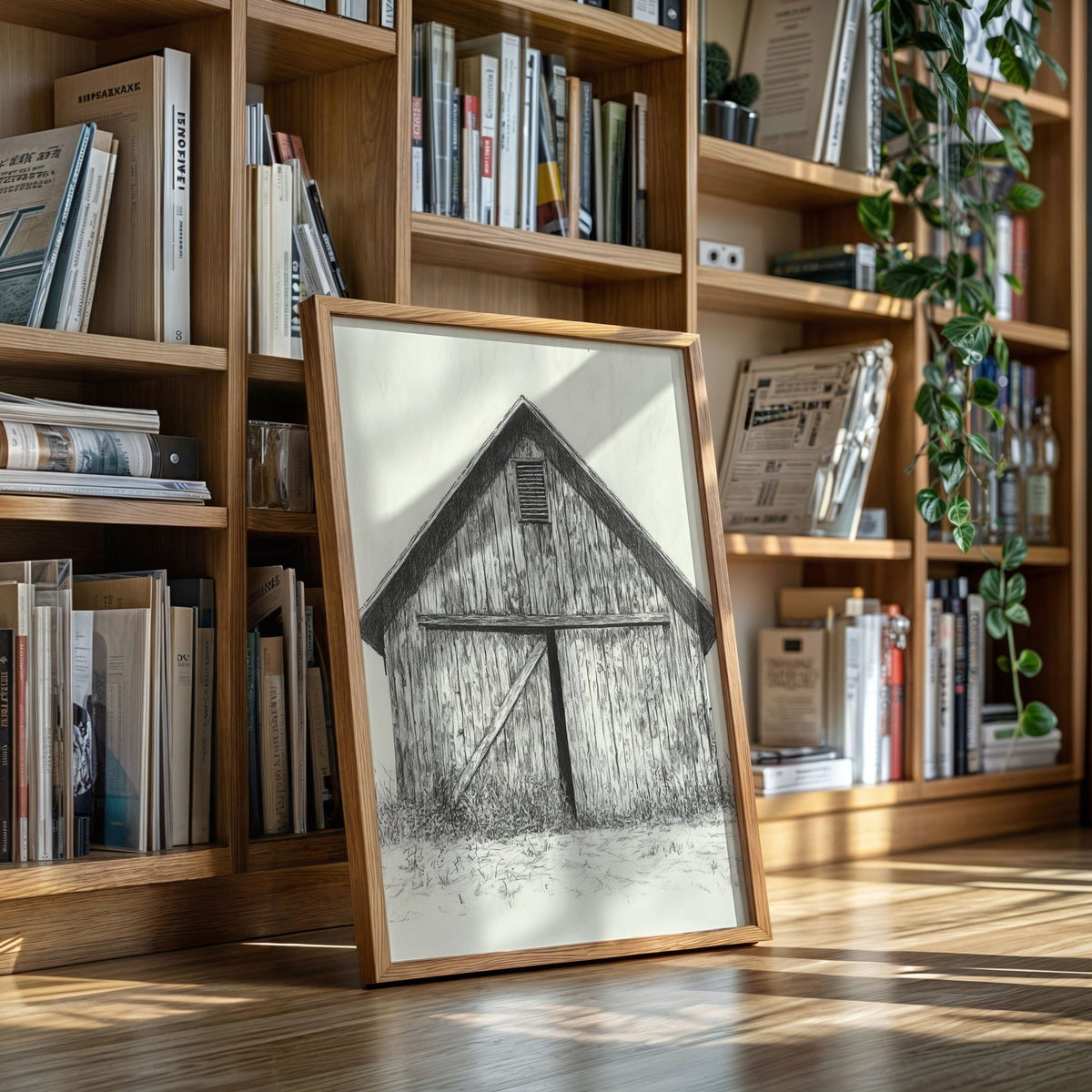Rustic Echoes: Barn - Quarter Circle AK Boutique