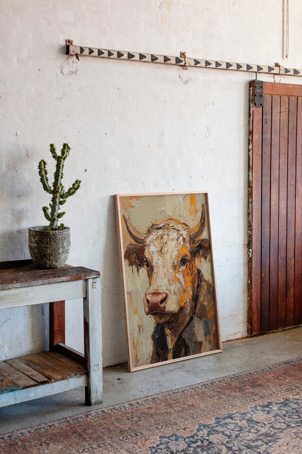 Rustic Longhorn with Painted Soul - Quarter Circle AK Boutique