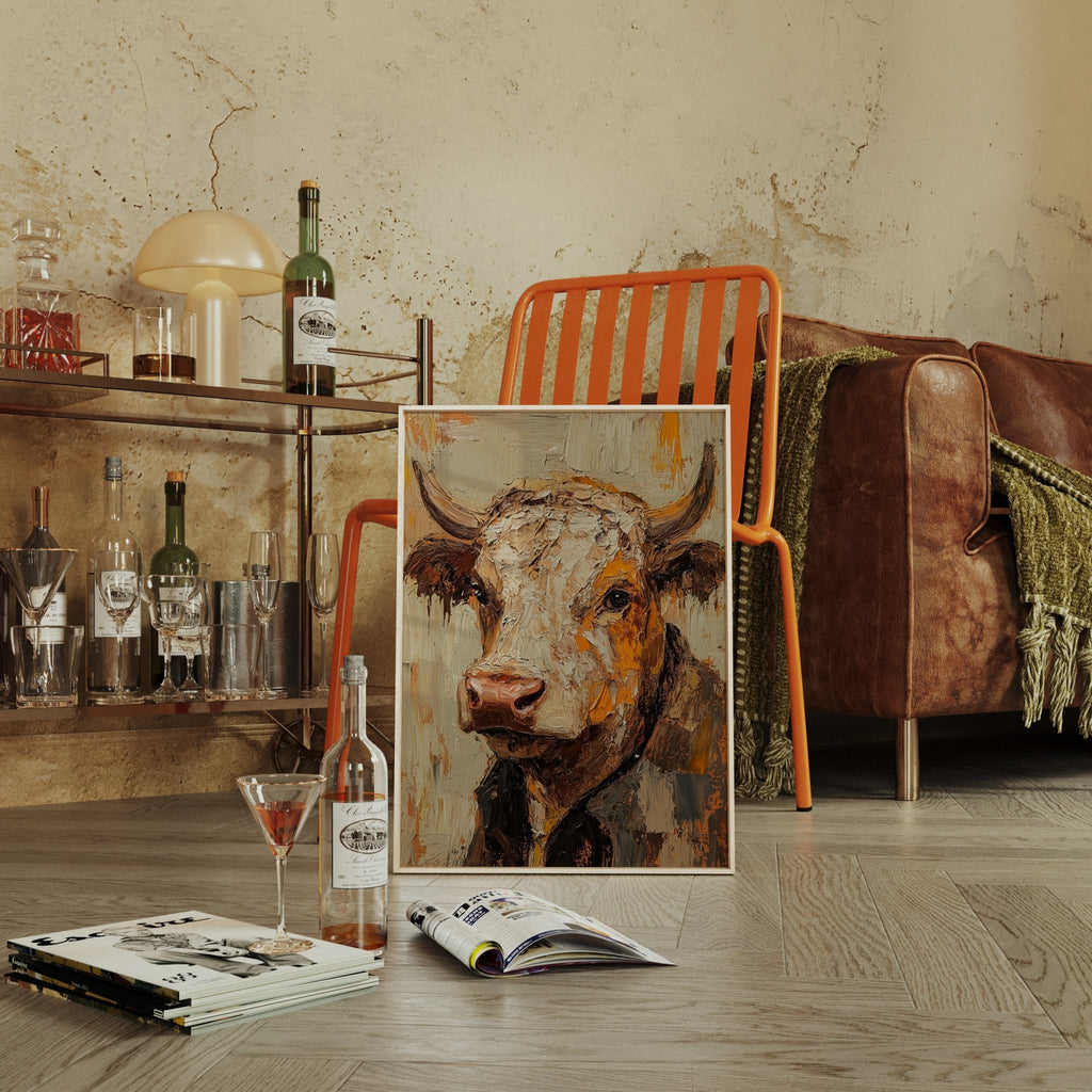 Rustic Longhorn with Painted Soul - Quarter Circle AK Boutique