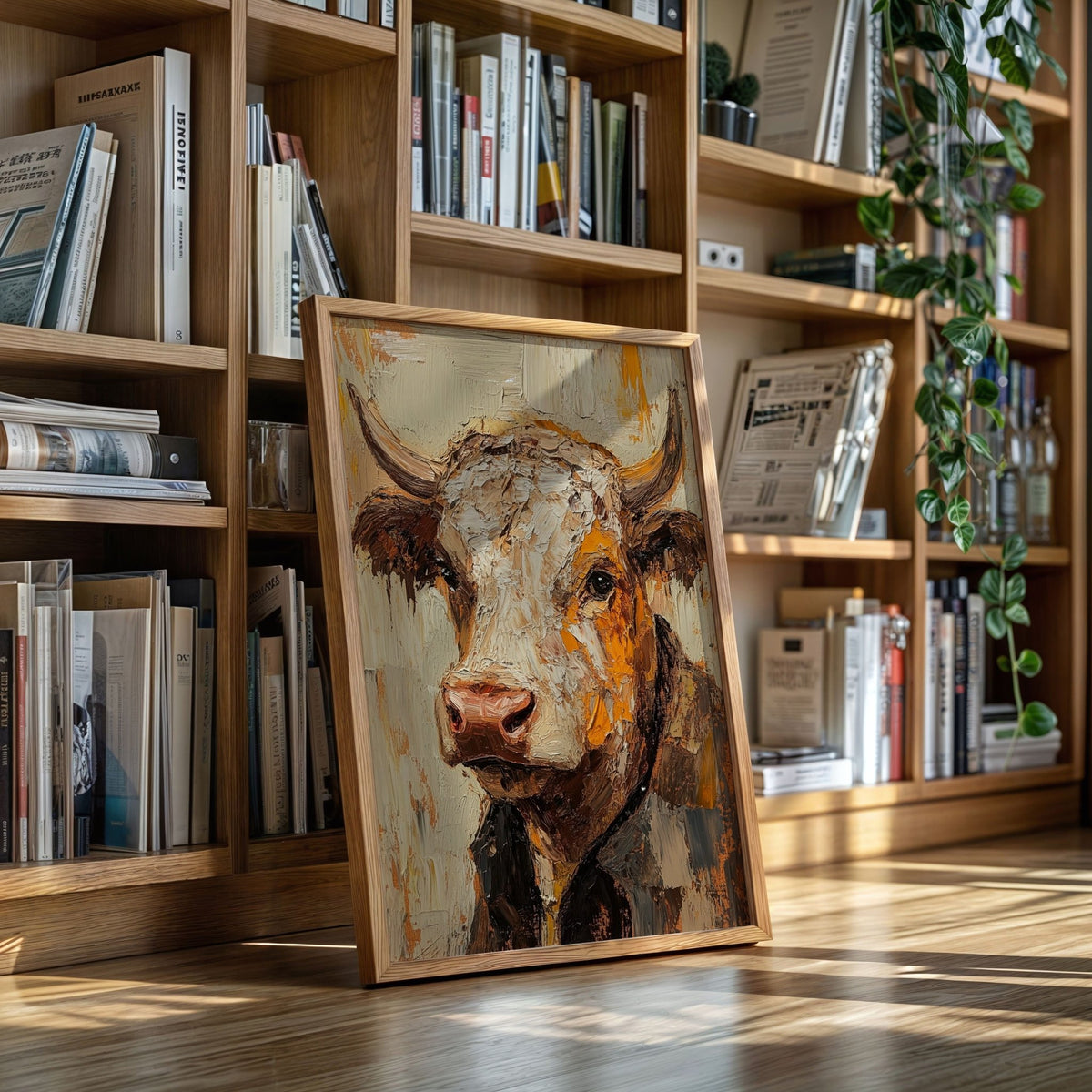 Rustic Longhorn with Painted Soul - Quarter Circle AK Boutique