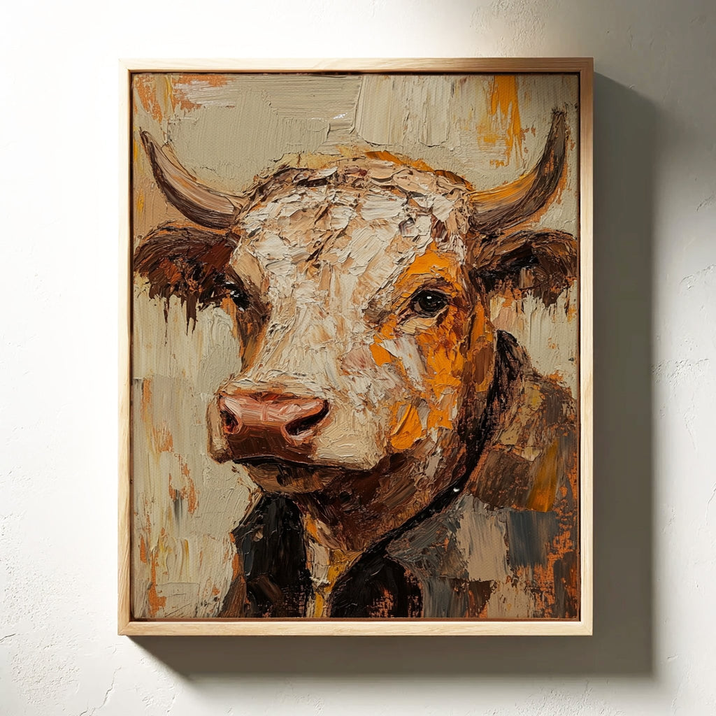Rustic Longhorn with Painted Soul - Quarter Circle AK Boutique