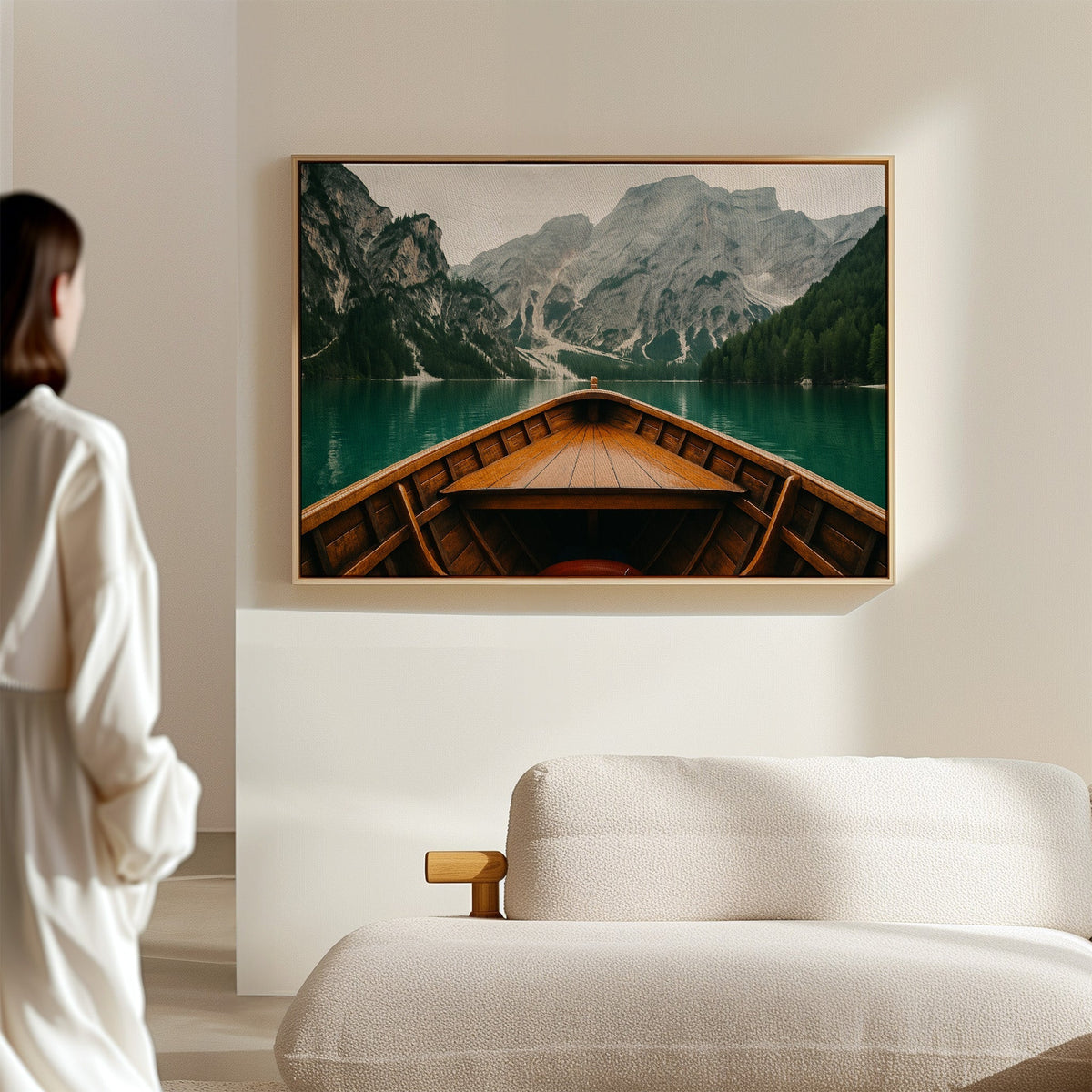 Rustic Mountain Lake Adventure Art Print - Quarter Circle AK Boutique