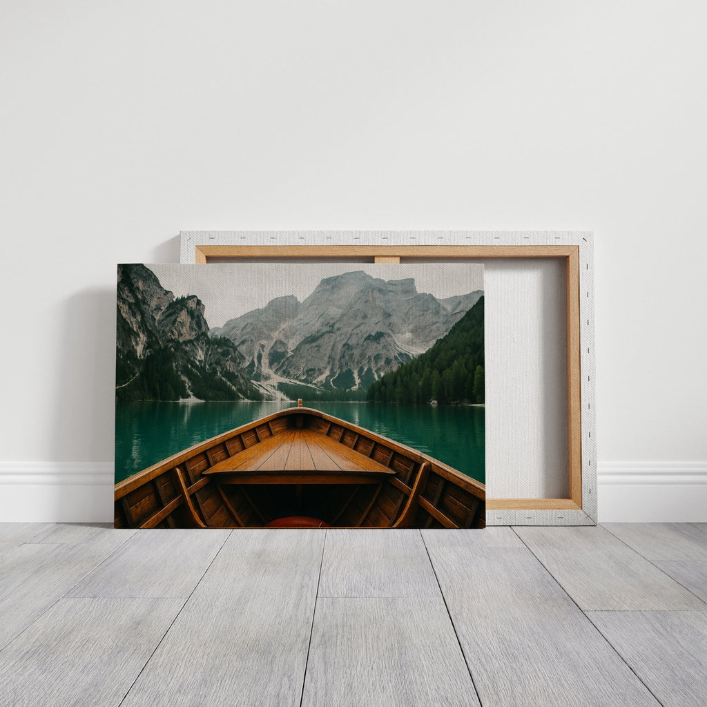 Rustic Mountain Lake Adventure Art Print - Quarter Circle AK Boutique