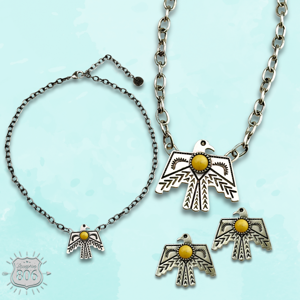 Thunderbird necklace set, last call