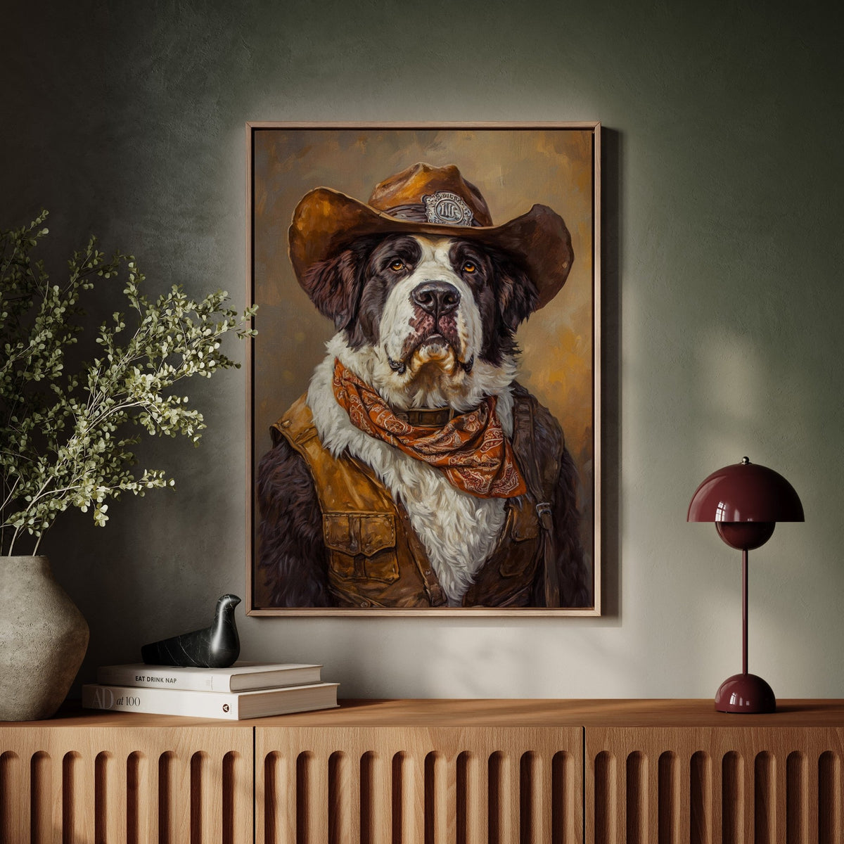 Saint Bernard Saddleback Sheriff - Quarter Circle AK Boutique