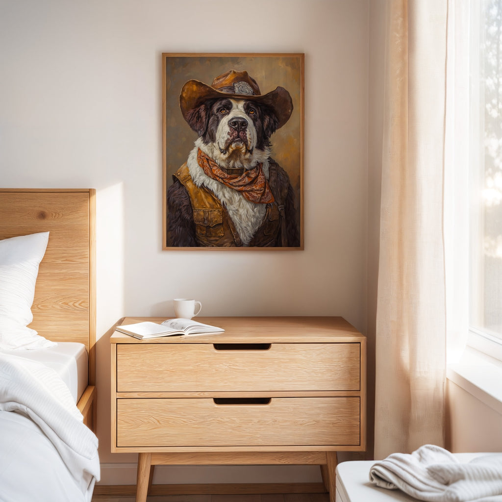 Saint Bernard Saddleback Sheriff - Quarter Circle AK Boutique