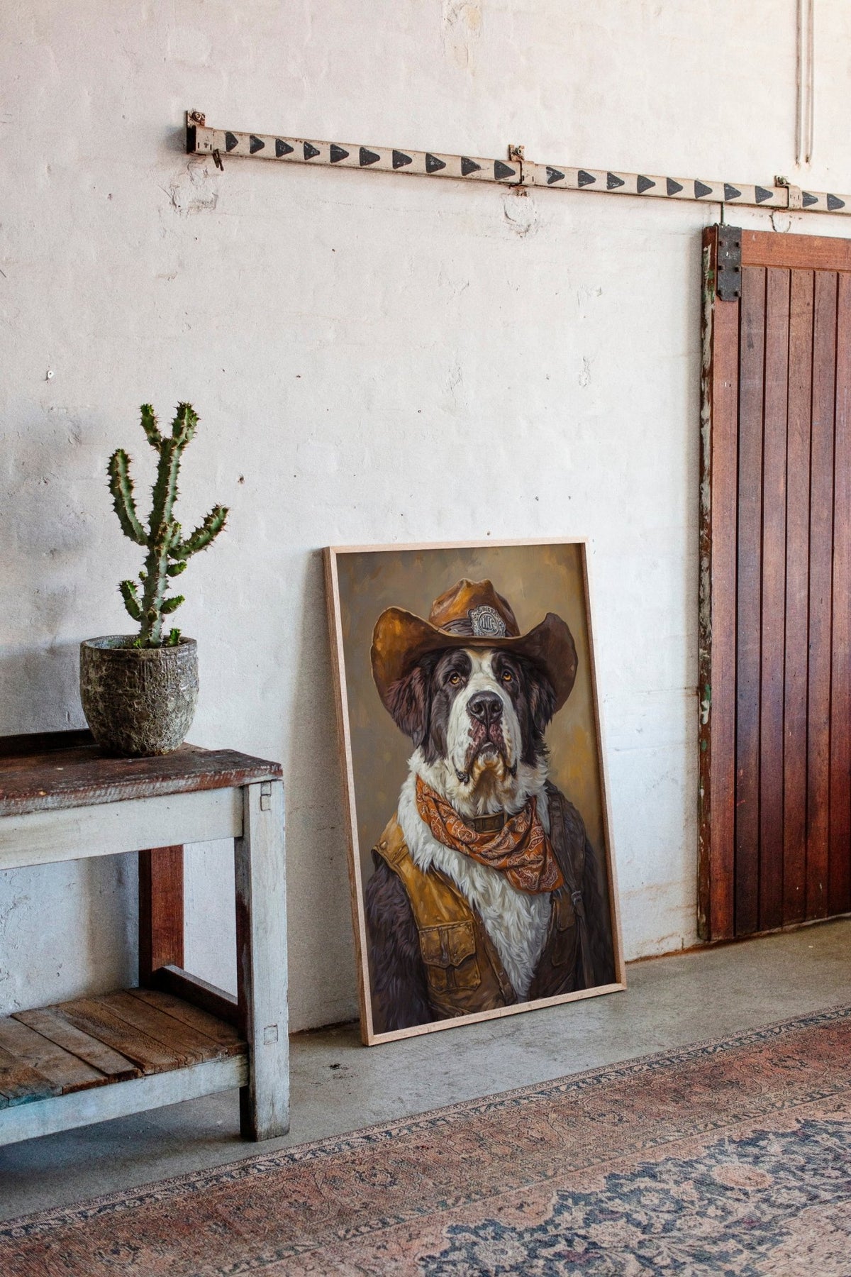 Saint Bernard Saddleback Sheriff - Quarter Circle AK Boutique
