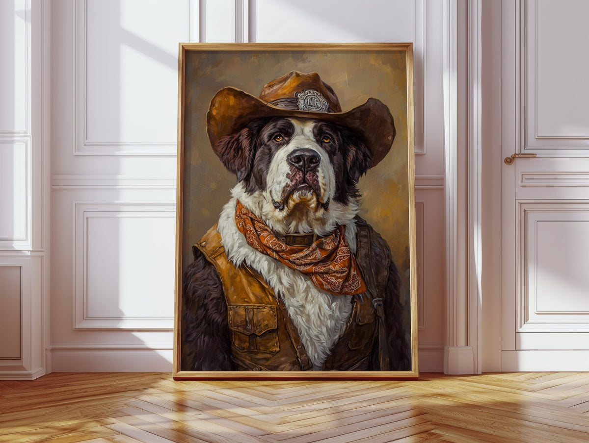 Saint Bernard Saddleback Sheriff - Quarter Circle AK Boutique