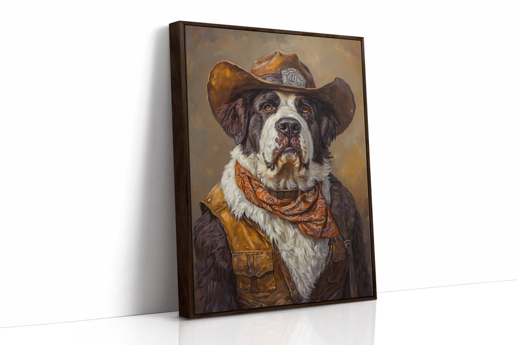 Saint Bernard Saddleback Sheriff - Quarter Circle AK Boutique